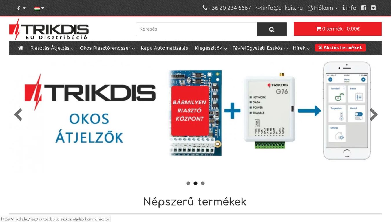 Trikdis EU Distribution webáruház